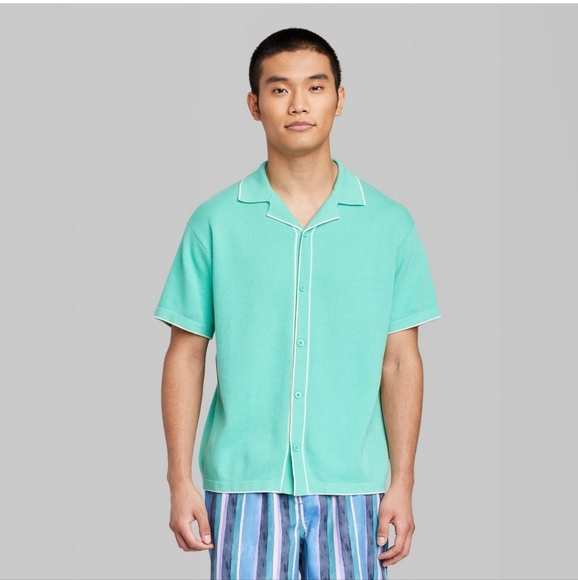 Men's Polo Shirt - Original Use Turquoise M - Picture 1 of 11
